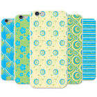 Azzumo Colourful Green Blue Cream Patterns Soft Thin Case Cover For the iPhone