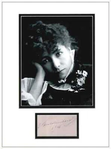 Sarah Bernhardt Autogramm Display Sammler geprüft  - Bild 1 von 3
