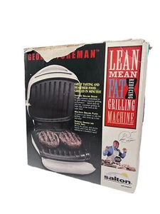 George Foreman Lean Mean Fat Reducing Grilling Machine GR10A Grill- #2 Salton - Picture 1 of 8