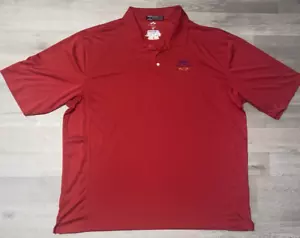 Michelob Ultra Polo Shirt 5XLT Rossa Grande e Alta Ricamata Birra Birreria ActiveWear - Foto 1 di 13