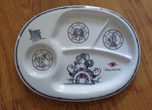 Disney Cruise Line Mickey Mouse Donald Goofy Sectioned Plate Toddler Feeding - Picture 1 of 1