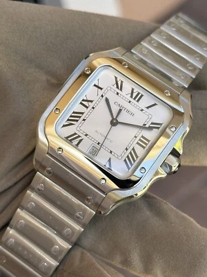 Cartier Santos Large Watch WSSA0018 White STAINLESS STEEL 2025 NEW - Image 1 of 4
