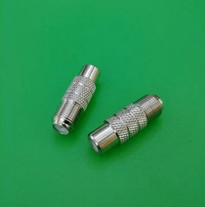 (1 PC) F Female to RCA Female Connector - USA Seller - Picture 1 of 2