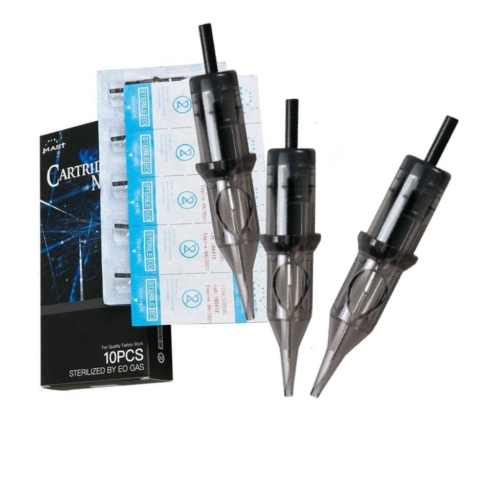 MAST DRAGONHAWK Mast Professional 10 Stck. Dragonhawk Patronen Einweg Tattoo Nadel 0,35 RM RL