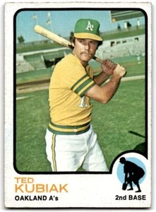 1973 Topps Ted Kubiak 2 Oakland Athletics #652 - Imagen 1 de 2