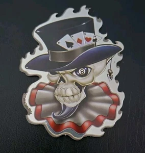 Platinum City 2007 Vending Machine Top Hat Skull 8 Ball #1 Sticker - Picture 1 of 2