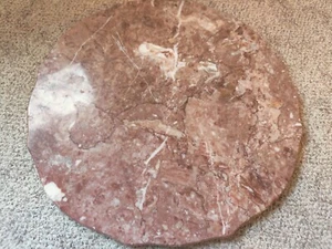 Round marble slab table 22" - Picture 1 of 4