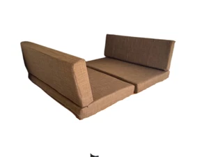 40 by 24, 40 by 13 RV Cushion Cover Set in Brown and Dark Copper Zippered - Zdjęcie 1 z 10