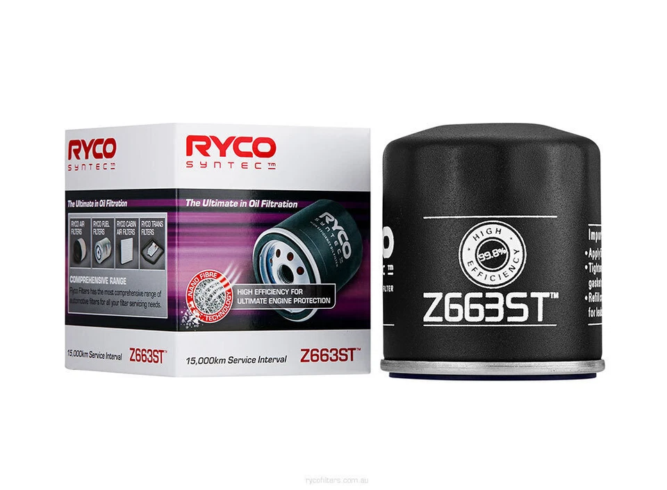 Oil Filter Z663ST Ryco For Holden Special Vehicles Grange 6.2LTP LS3 WM Sedan 6. - image 1 of 1