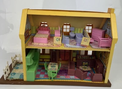 Casa de muñecas Mamma Mia Jumbo años 90 vintage - 2 pisos con accesorios Foto 1 de 4