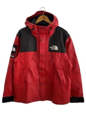 THE NORTH FACE 皮革夹克 18aw Mountain Parka M 红色 NF0A3VJ8 二手 — 第 1/4 张图片