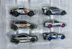Custom Wheel Swapped 6 Pack Hot Wheels Silver Series ZAMAC Legends Tour 2025 - Picture 1 of 17