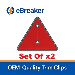 Rote Rückstrahler für LKW Van Anhänger & Wohnwagen Dreieck Sicherheitsmarkierungen x2 - Bild 1 von 24