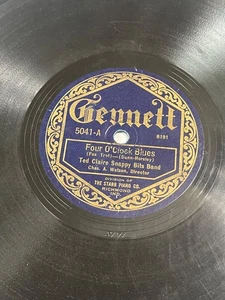 GENNETT 5041 - TED CLAIRE SNAPPY BITS BAND - FOUR O' CLOCK BLUES I'M GONNA GET Y - Picture 1 of 4