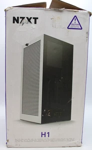 NZXT H1 V1 Tempered Glass Mini-ITX Case-White - Picture 1 of 12