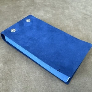 Flip Notepad Suede Leather Cover 6.5"x3.5" Refillable ~Graphic Image, Journal - Picture 1 of 13