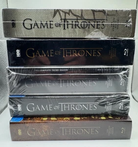 Game Of Thrones Seasons1-6 Blu-ray BoxSet Bundle w S1 RARE HOUSE OF STARK SIGIL - Picture 1 of 8