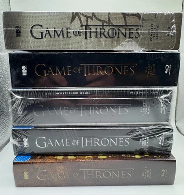 Game Of Thrones Seasons1-6 Blu-ray BoxSet Bundle w S1 RARE HOUSE OF STARK SIGIL - Image 1 of 4