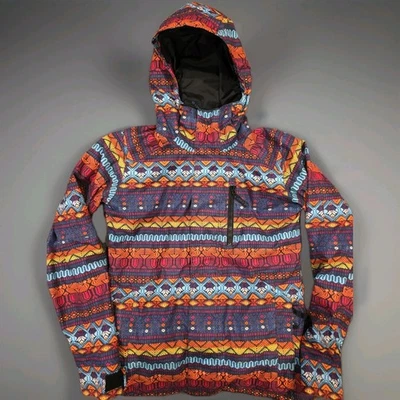 BURTON womens DRYRIDE multicolor snowboard ski jacket insulated coat size Medium - Image 1 of 4