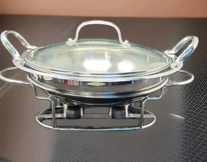 Cuisinart Round Buffet Server 11" Model 7BSP-28PC 3. Qt Stainless Steel Complete - Picture 1 of 17