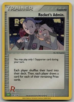 Rocket's Admin. (CLV) Classic Collection Trading Card Game Classic 026/034 NM - Image 1 of 2