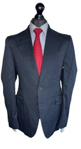 BLAZER BURBERRY LONDON DISEÑADOR DE LUJO 100% ALGODÓN AJUSTE A MEDIDA: 40L - Imagen 1 de 11