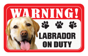 Pet Dog Warning Signs - New Design - Over 80 Types - Laminated Card - 20 x 12 cm