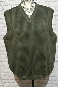 Brooks Brothers Olive V-neck Sweater Vest Men’s S Merino Wool Nwt Check - Picture 1 of 7