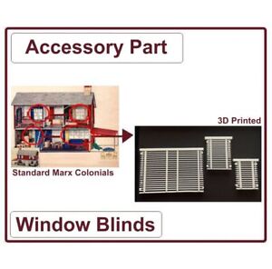 Window Blind Accessories for Marx Vintage "Colonial" Style Dollhouses   New!