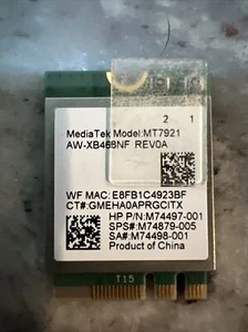 MediaTek MT7921 Wifi 6 NGFF 2230 M.2 wifi Bluetooth Card 802.11ax wifi 6 Card - Afbeelding 1 van 3
