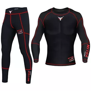 Mytra Fusion Compression Set Workout Bodysuit Rash Guard & Legging Stocking Gym - Picture 1 of 11