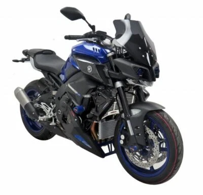 Abraçador traseiro Yamaha MT-10 e FZ-10 16-2020 aparência de carbono e malha prata Powerbronze - Imagem 1 de 4