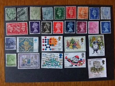 Lot De 34 Timbres DU Royaume-Uni Oblitérés Dont 1 Neuf Sans Charnière - Photo 1/2