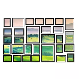 30pcs Lot Wall Photo Frame Set Bulk Picture Collage Black Home Decor Gift NEW - Picture 1 of 7