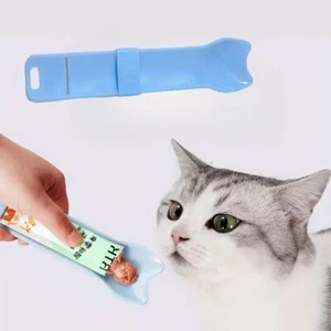 Cat Strip Feeder Kitten Feeding Treat Squeeze Lickable Snack Spoon - Picture 1 of 8
