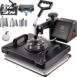 Trasferimento Digitale Sublimazione Calore 8 in 1 Pressa Macchina Tazza Cappello - Photo 1/12