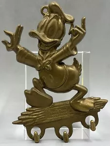 Vintage 1960er Walt Disney Productions Donald Duck Messing Aufhäng Kleider Haken - Bild 1 von 10