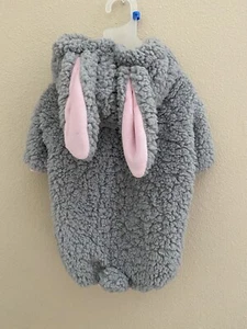 Bunny Rabbit Dog Soft Plush Coat Jacket Costume With Ears Size Medium NWT - Picture 1 of 3