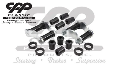 1956-57 Chevy Belair 150 210 CPP Rear Leaf Spring Polyurethane Shackle Kit - Image 1 of 4