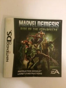 Marvel Nemesis: Rise Of The Imperfects [Nintendo DS] MANUALE ISTRUZIONI libretto - Foto 1 di 1