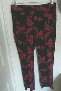 Pantalones de punto crepé Chico's Travelers Blushing Blooms nuevos con etiquetas Chico's 1 s/m - Imagen 1 de 4