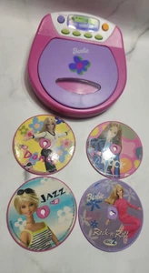Barbie Discgirl CD Player Sing w/Me 2000 Kid Designs BE-157 w/4 Discs Tested - Picture 1 of 12