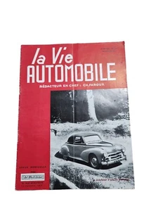 La Vie Automobile Vintage French Automotive Magazine November 1952 No. 1457 - Picture 1 of 11