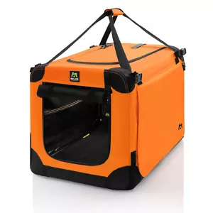 MAELSON Soft Kennel Neon-Orange, 62 CM - Folding Dog Transport Box Case Travel - Bild 1 von 9