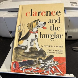Clarence and the Burglar Vintage Hardcover 1973 Book Patricia Lauber - Picture 1 of 10