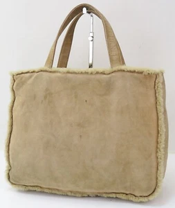 Auth CHANEL Brown Suede and Wool Tote Hand Bag Purse #54459 - Picture 1 of 18