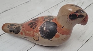 Tonala Mexican Pottery Folk Art Bird Figurine Hand Painted Vintage - Picture 1 of 7