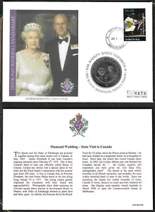 GRENADINES OF ST VINCENT - DIAMOND ANNIV COIN COVER 2007 - COOK ISLANDS 1 DOLLAR - Picture 1 of 2