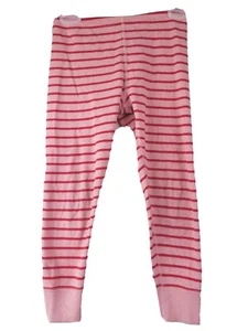 Hanna Andersson Size 100 Pink Stripe Pajamas Bottom PJ's 100% Cotton Peru Size 4 - Picture 1 of 4