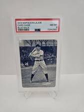 1913 Napoleon Lajoie PSA NM-MT 8 Blue Back Game Card